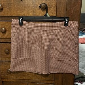 a new day Brown Checkered Mini Skirt